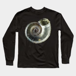 Tiny fungivore snail shell under the microscope Long Sleeve T-Shirt